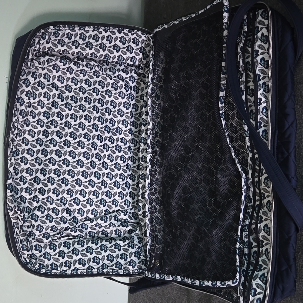 Vera Bradley Lay Flat Travel Duffle - Classic Navy - Picture 3 of 3